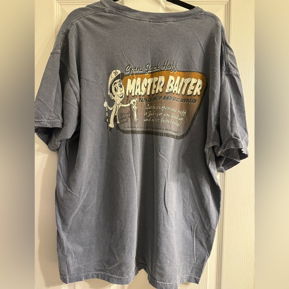 Men’s short sleeve tea, fishing shirt, size 2 XL charcoal